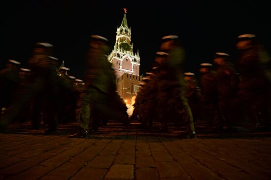 Victory Day parade rehearsal