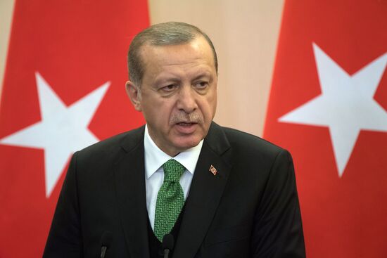 President Vladimir Putin meets with President of Turkey Recep Tayyip Erdogan
