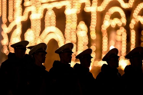 Victory Day parade rehearsal