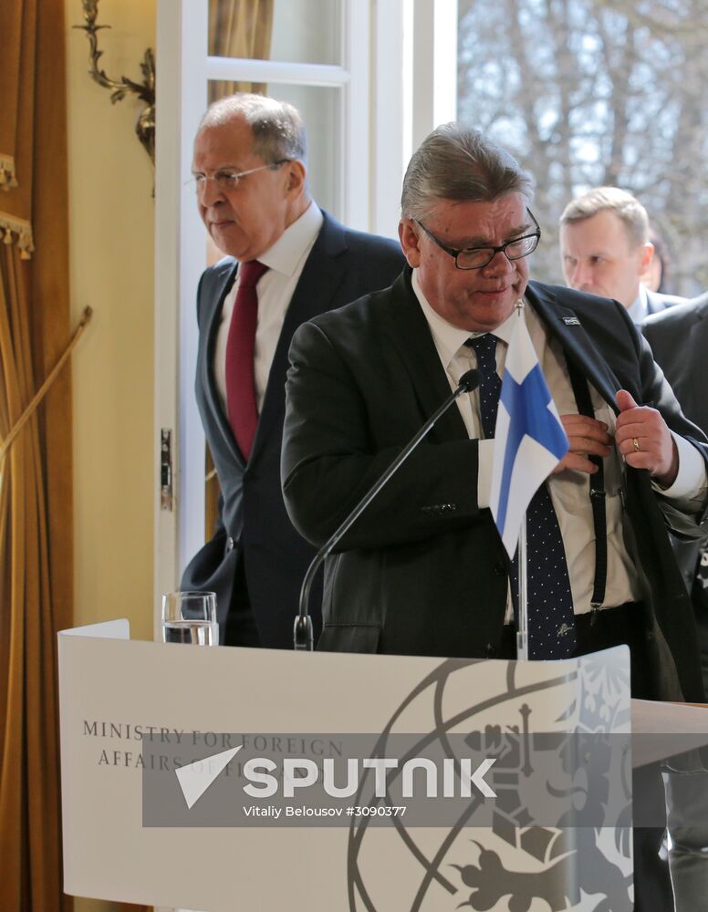 Russian Foreign Minister Sergei Lavrov visits Helsinki
