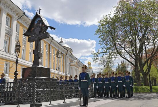 Cross unveiled at the Kremlin in honor of Grand Prince Sergei Aleksandrovich