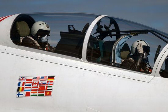 Rehearsal of Victory Day parade's airshow