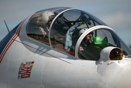 Rehearsal of Victory Day parade's airshow