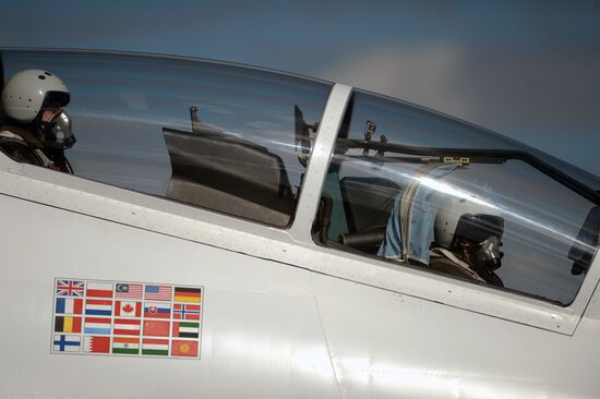 Rehearsal of Victory Day parade's airshow