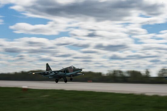 Rehearsal of Victory Day parade's airshow