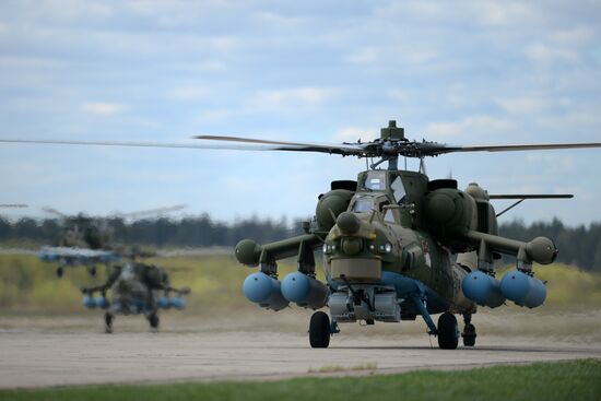 Rehearsal of Victory Day parade's airshow