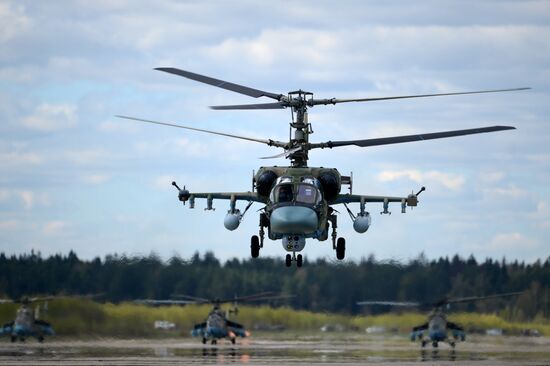 Rehearsal of Victory Day parade's airshow
