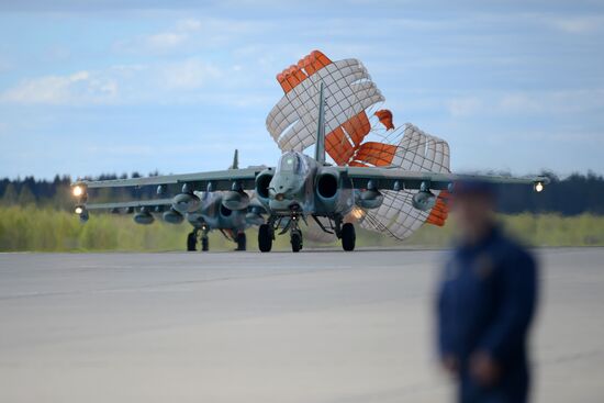 Rehearsal of Victory Day parade's airshow