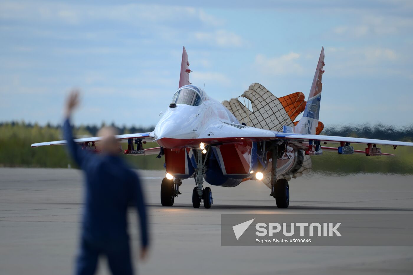 Rehearsal of Victory Day parade's airshow