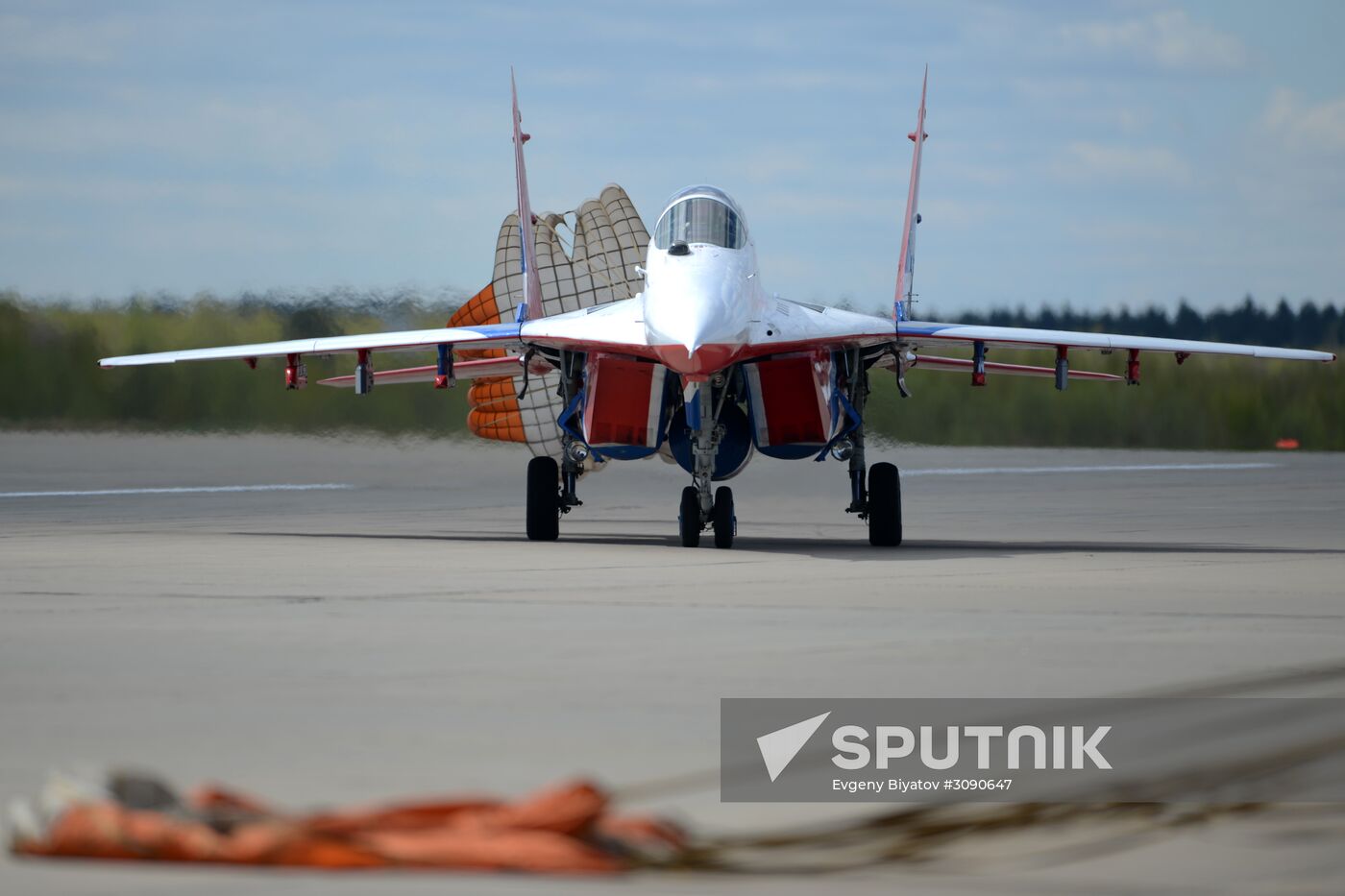 Rehearsal of Victory Day parade's airshow