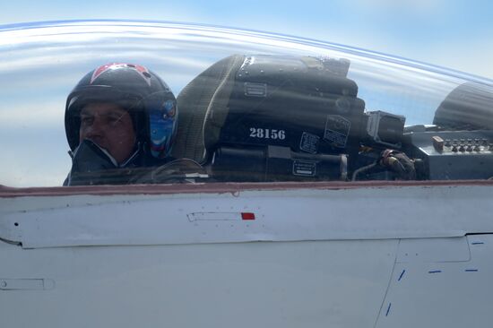 Rehearsal of Victory Day parade's airshow