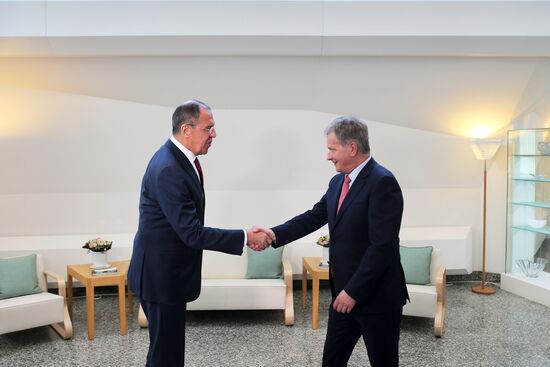 Foreign Minister Sergei Lavrov visits Helsinki