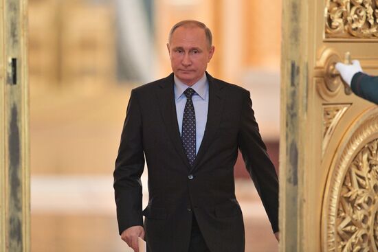 Russian President V. Putin holds joint session of State Council and Commission for Monitoring Targeted Socioeconomic Development Indicators
