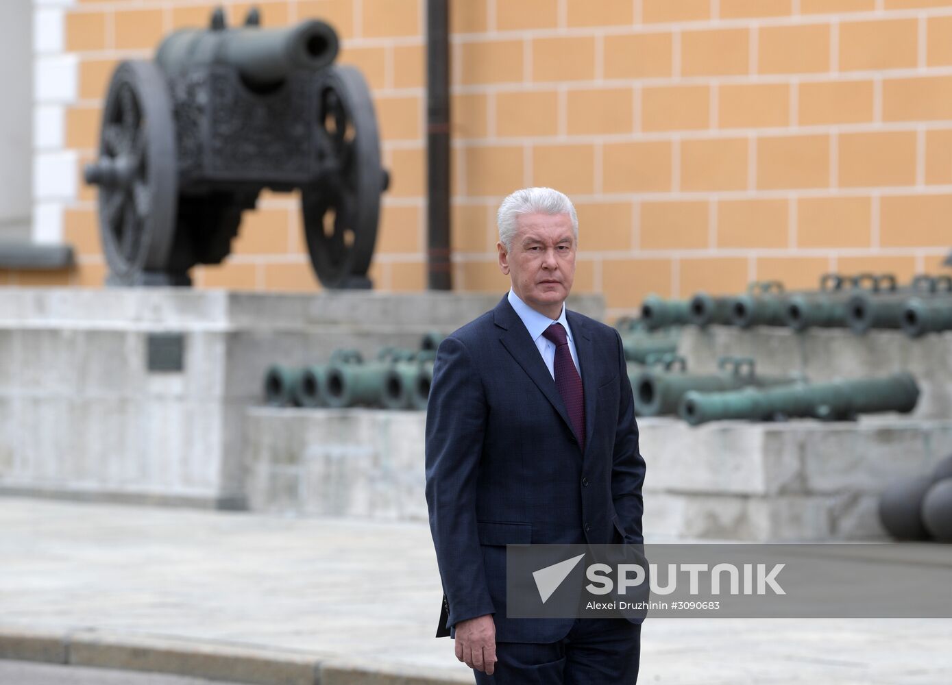 Ceremony of opening of cross in memory of Great prince Sergey Alexandrovich in Kremlin