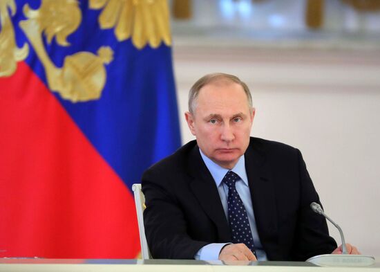 President Vladimir Putin State Council and Commission for Monitoring Socioeconomic Development