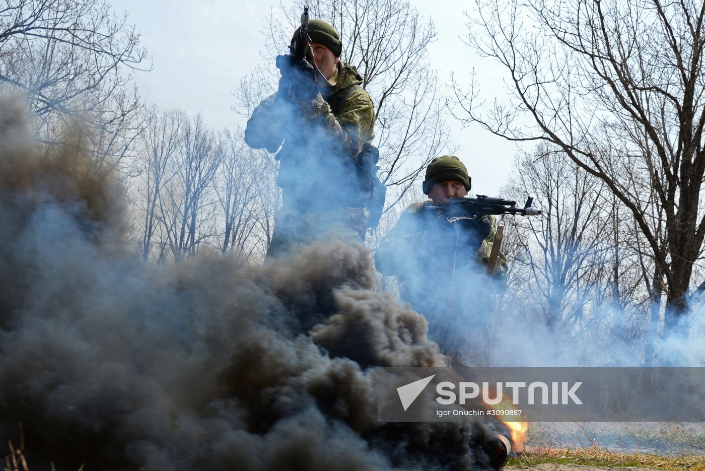 Training of Eastern MD motorized rifle formation in Khabarovsk