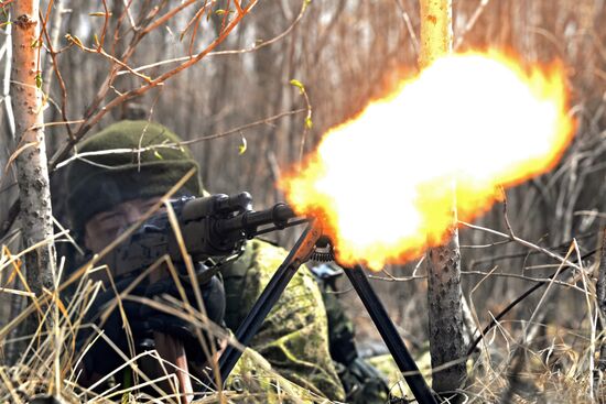Training of Eastern MD motorized rifle formation in Khabarovsk