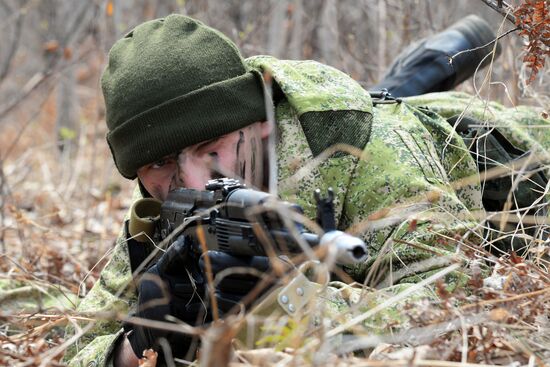 Training of Eastern MD motorized rifle formation in Khabarovsk