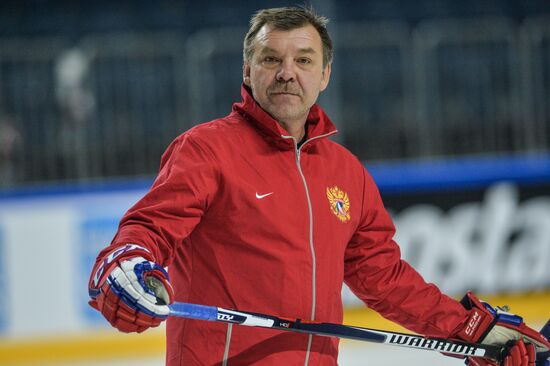 World Hockey Championship. Russian national team training