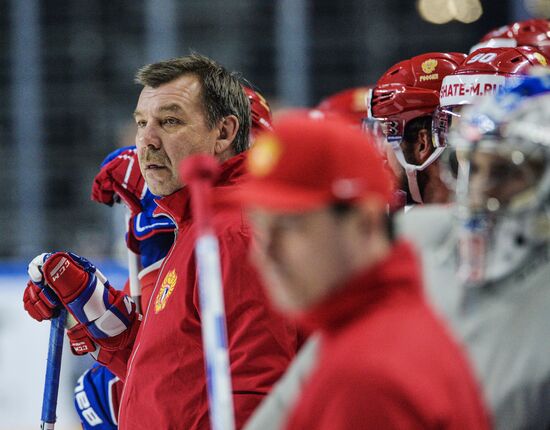 World Hockey Championship. Russian national team training
