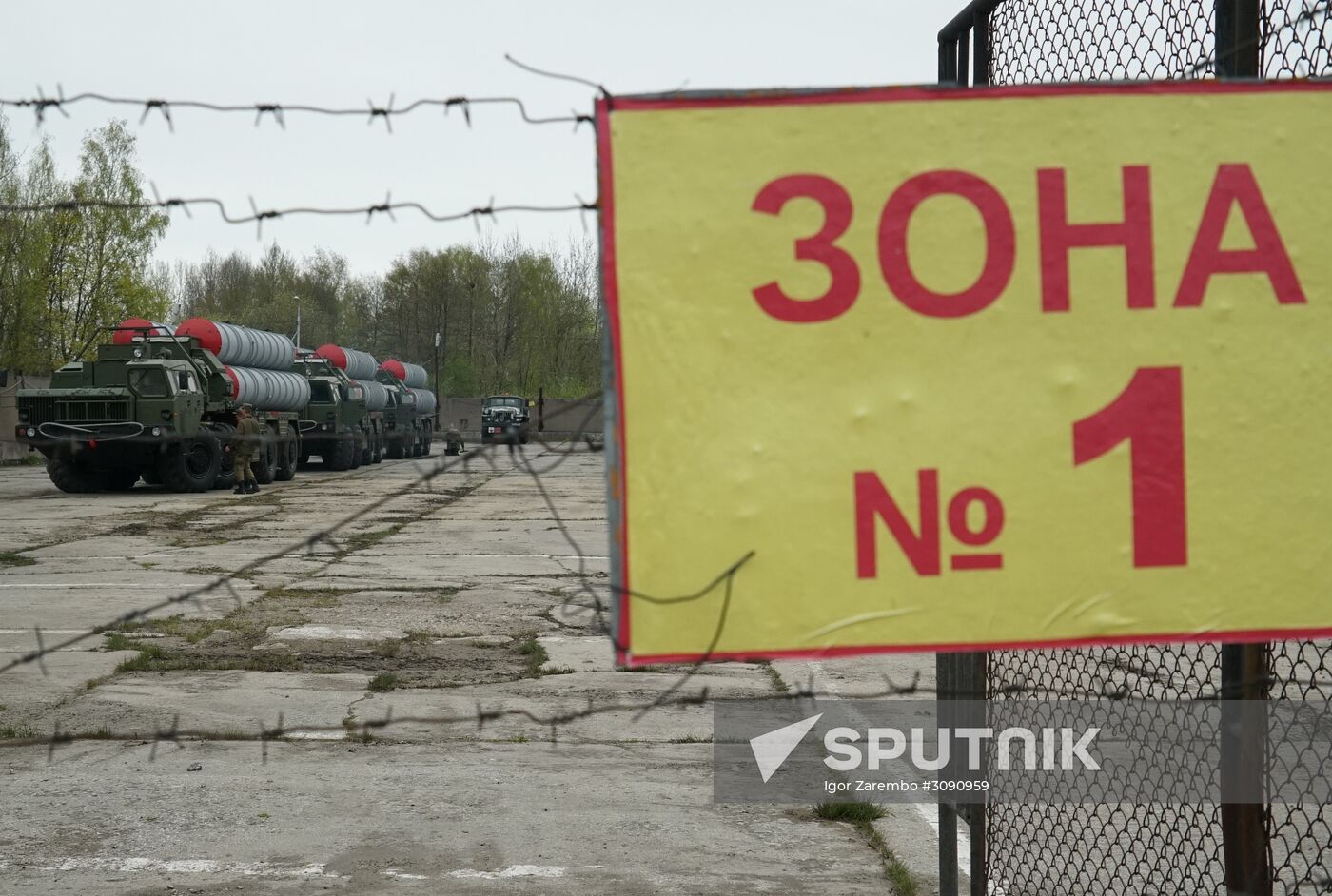 Military equipment is readied for Victory Day Parade in Kaliningrad