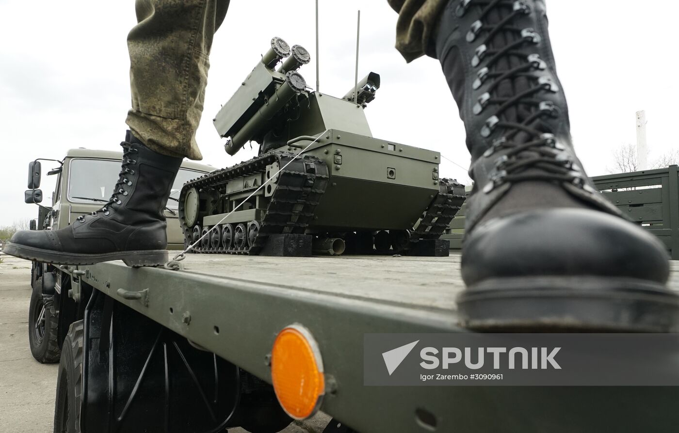 Military equipment is readied for Victory Day Parade in Kaliningrad
