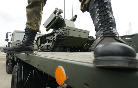 Military equipment is readied for Victory Day Parade in Kaliningrad