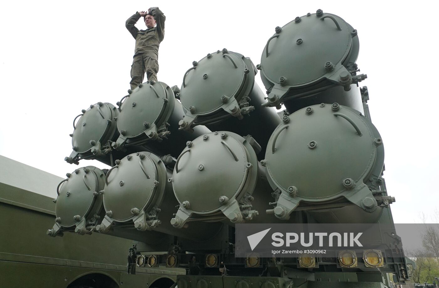 Military equipment is readied for Victory Day Parade in Kaliningrad