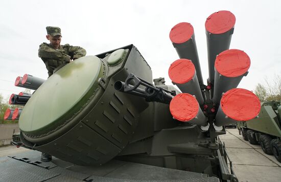 Military equipment is readied for Victory Day Parade in Kaliningrad