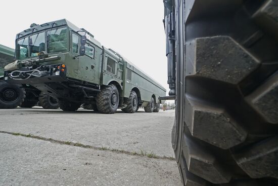 Military equipment is readied for Victory Day Parade in Kaliningrad