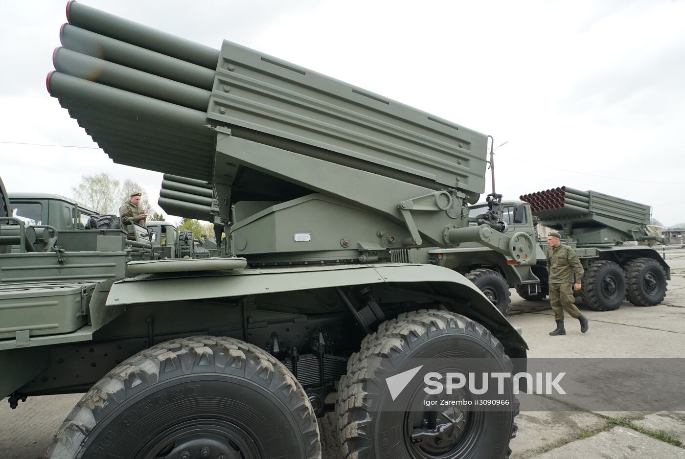 Military equipment is readied for Victory Day Parade in Kaliningrad