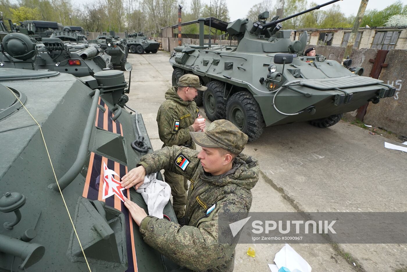 Military equipment is readied for Victory Day Parade in Kaliningrad