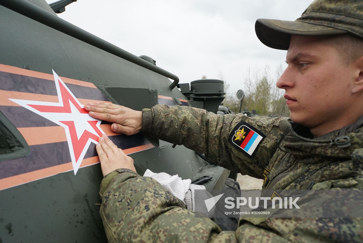 Military equipment is readied for Victory Day Parade in Kaliningrad