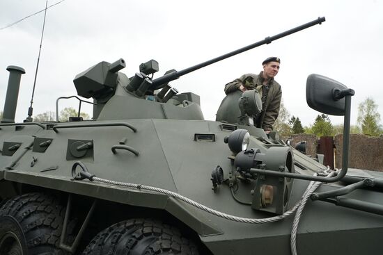Military equipment is readied for Victory Day Parade in Kaliningrad