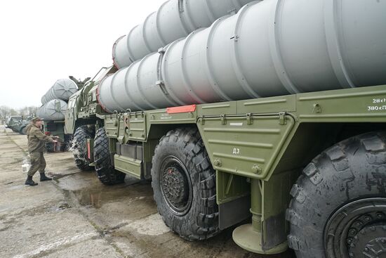 Military equipment is readied for Victory Day Parade in Kaliningrad