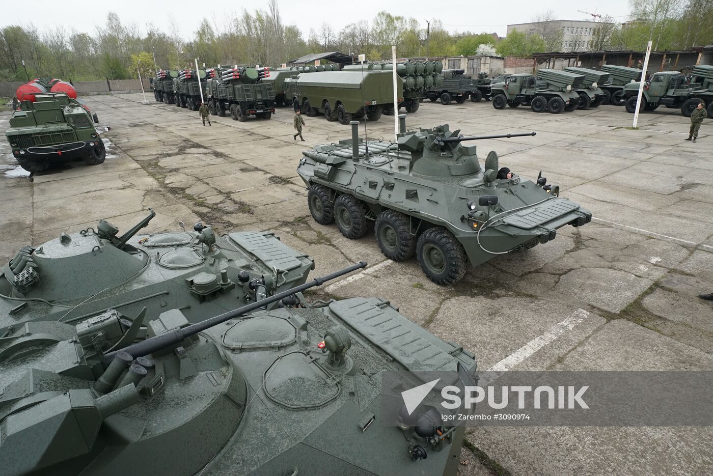 Military equipment is readied for Victory Day Parade in Kaliningrad
