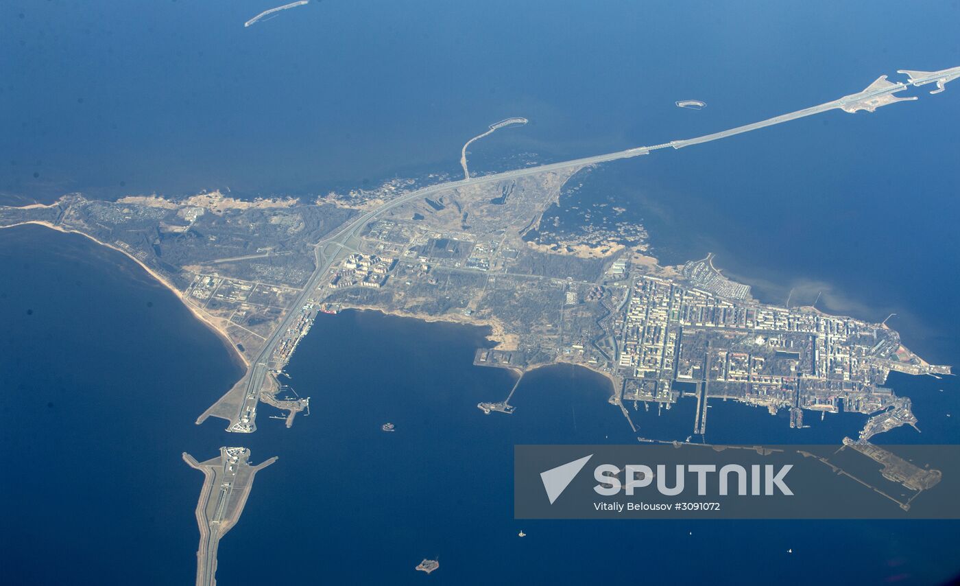 Kotlin Island in Gulf of Finland
