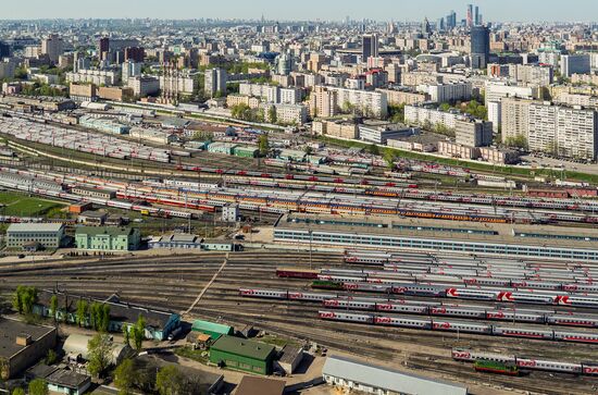 Rizhskaya Overpass in Moscow