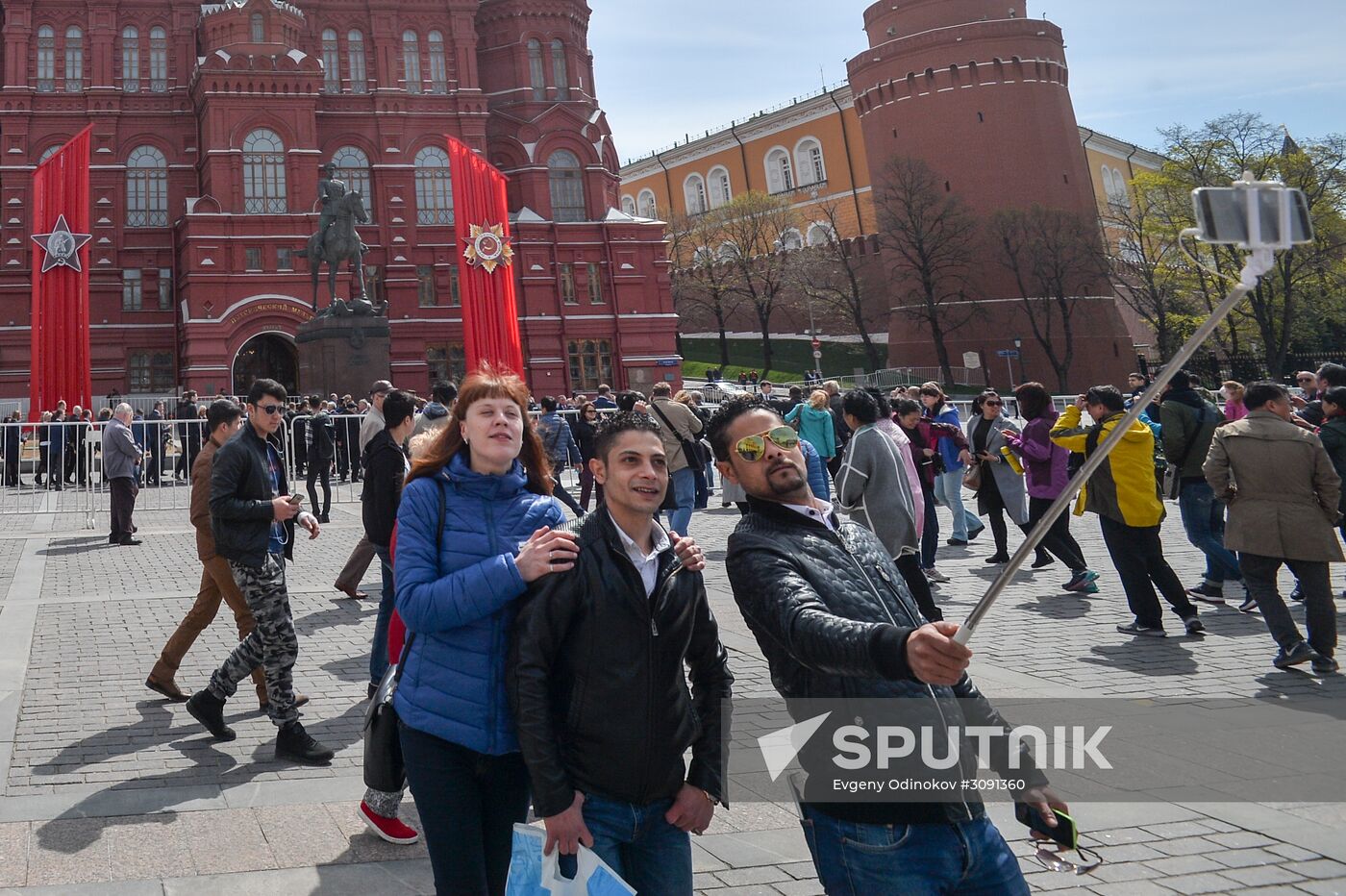 Moscow is decorated for celebrations of 72nd anniversary of victory in Great Patriotic War