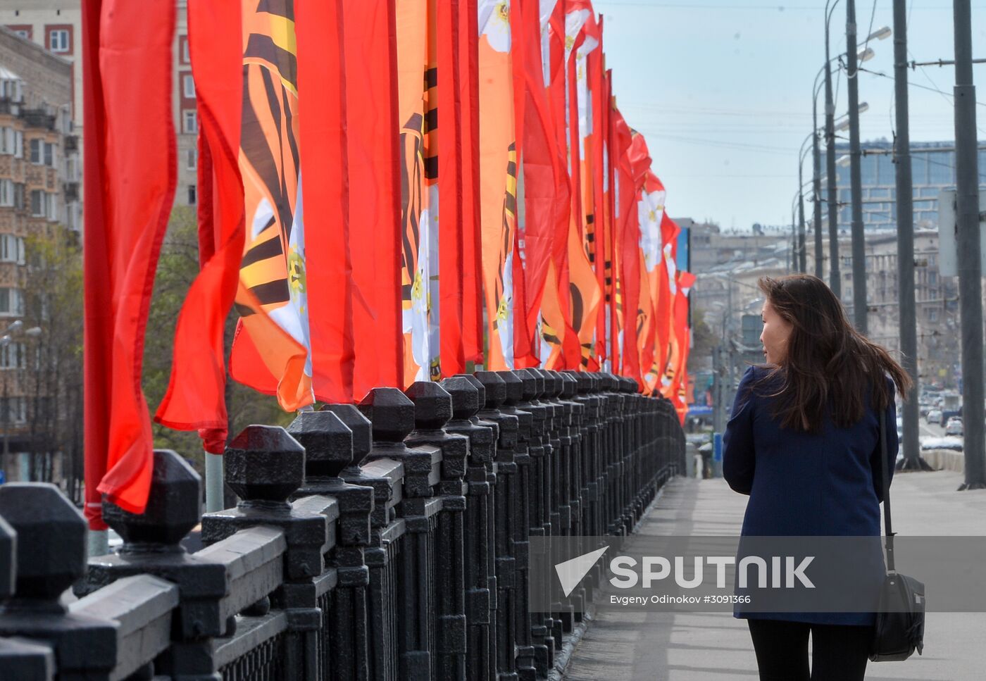 Moscow is decorated for celebrations of 72nd anniversary of victory in Great Patriotic War