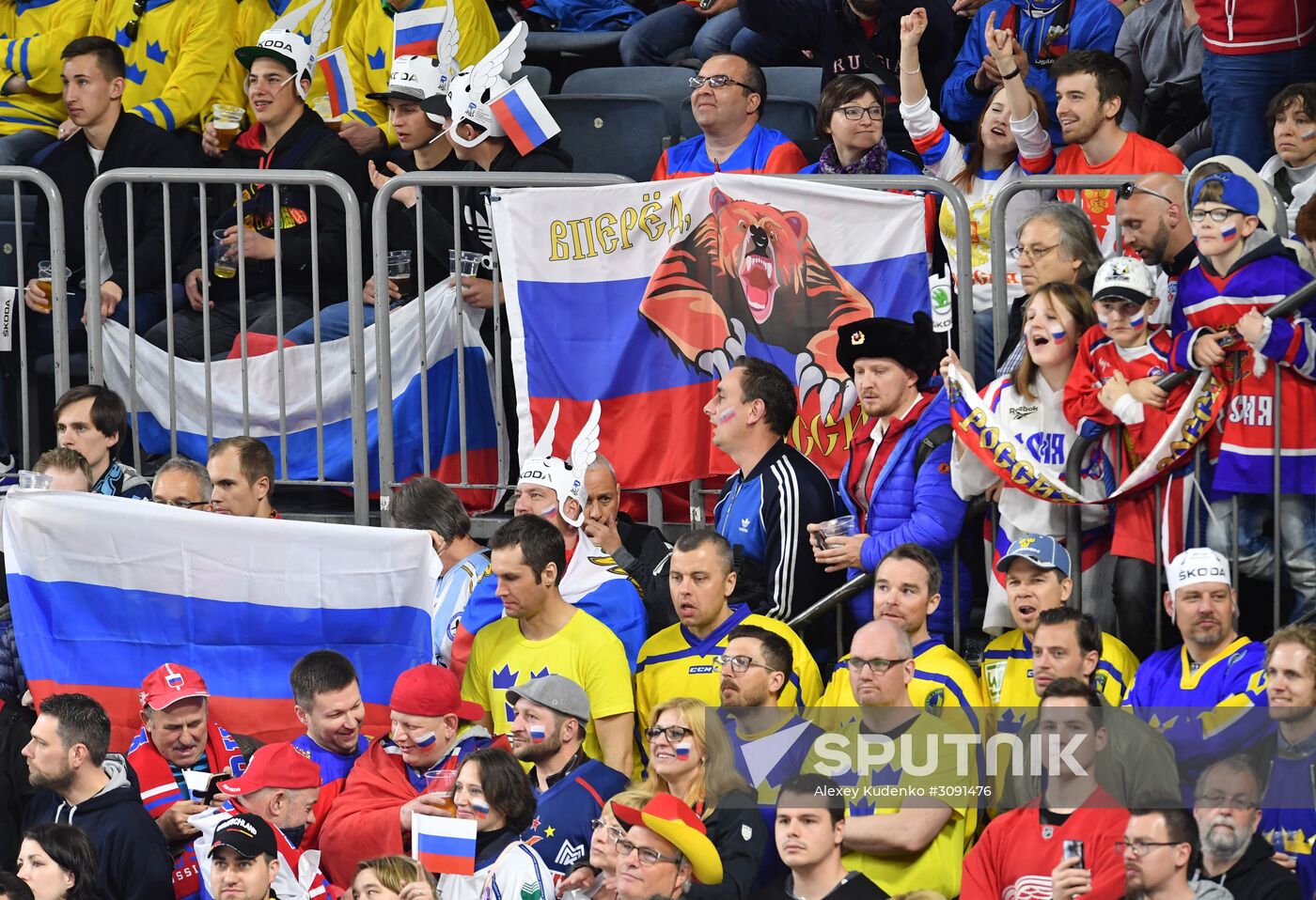 Ice Hockey World Championship. Sweden vs. Russia
