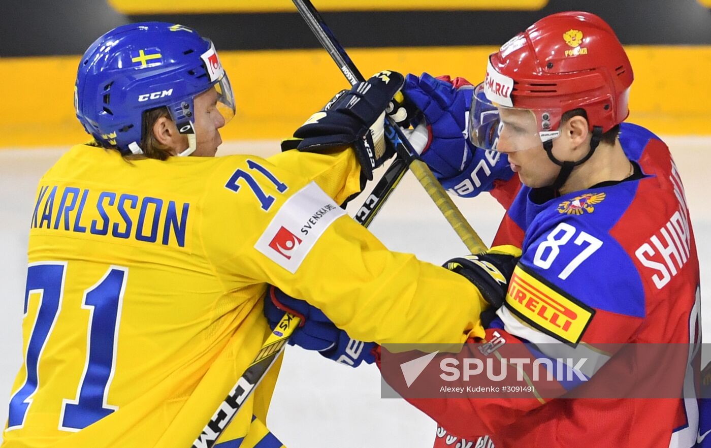 Ice Hockey World Championship. Sweden vs. Russia