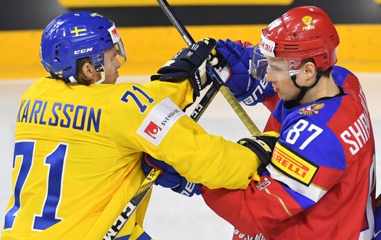 Ice Hockey World Championship. Sweden vs. Russia