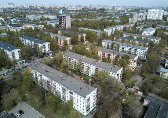 Five-storied apartment houses in Moscow covered by renovation program