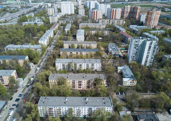 Five-storied apartment houses in Moscow covered by renovation program