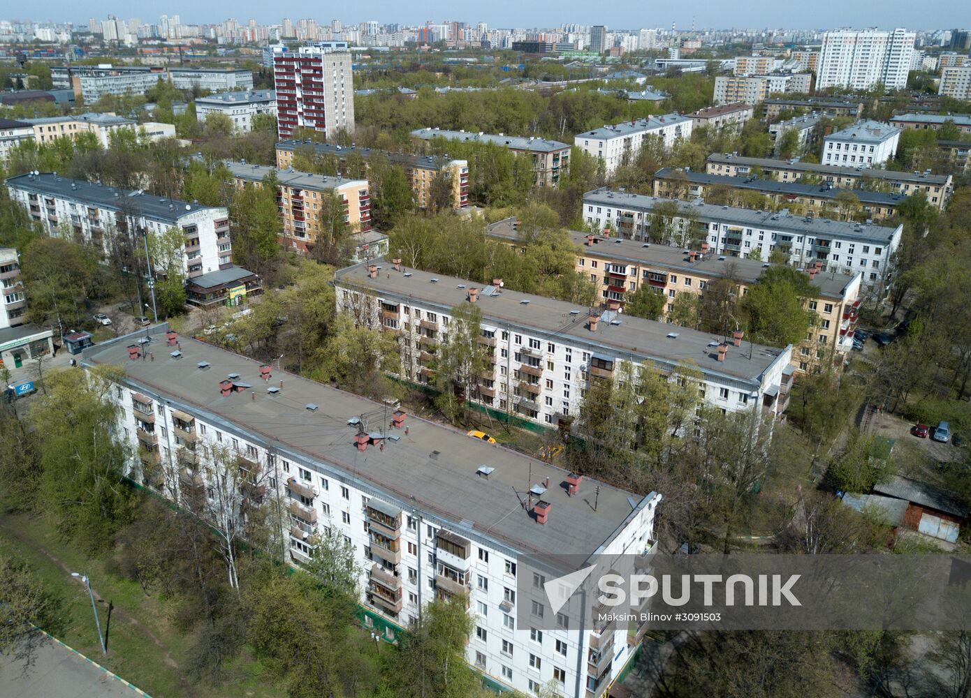 Five-storied apartment houses in Moscow covered by renovation program