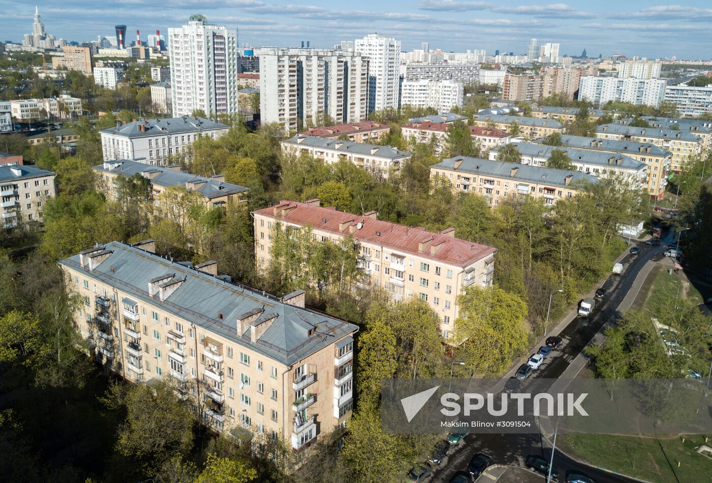 Five-storied apartment houses in Moscow covered by renovation program
