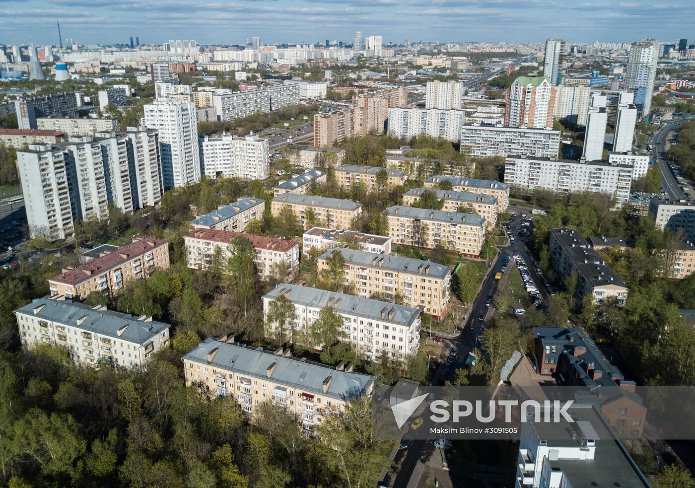Five-storied apartment houses in Moscow covered by renovation program