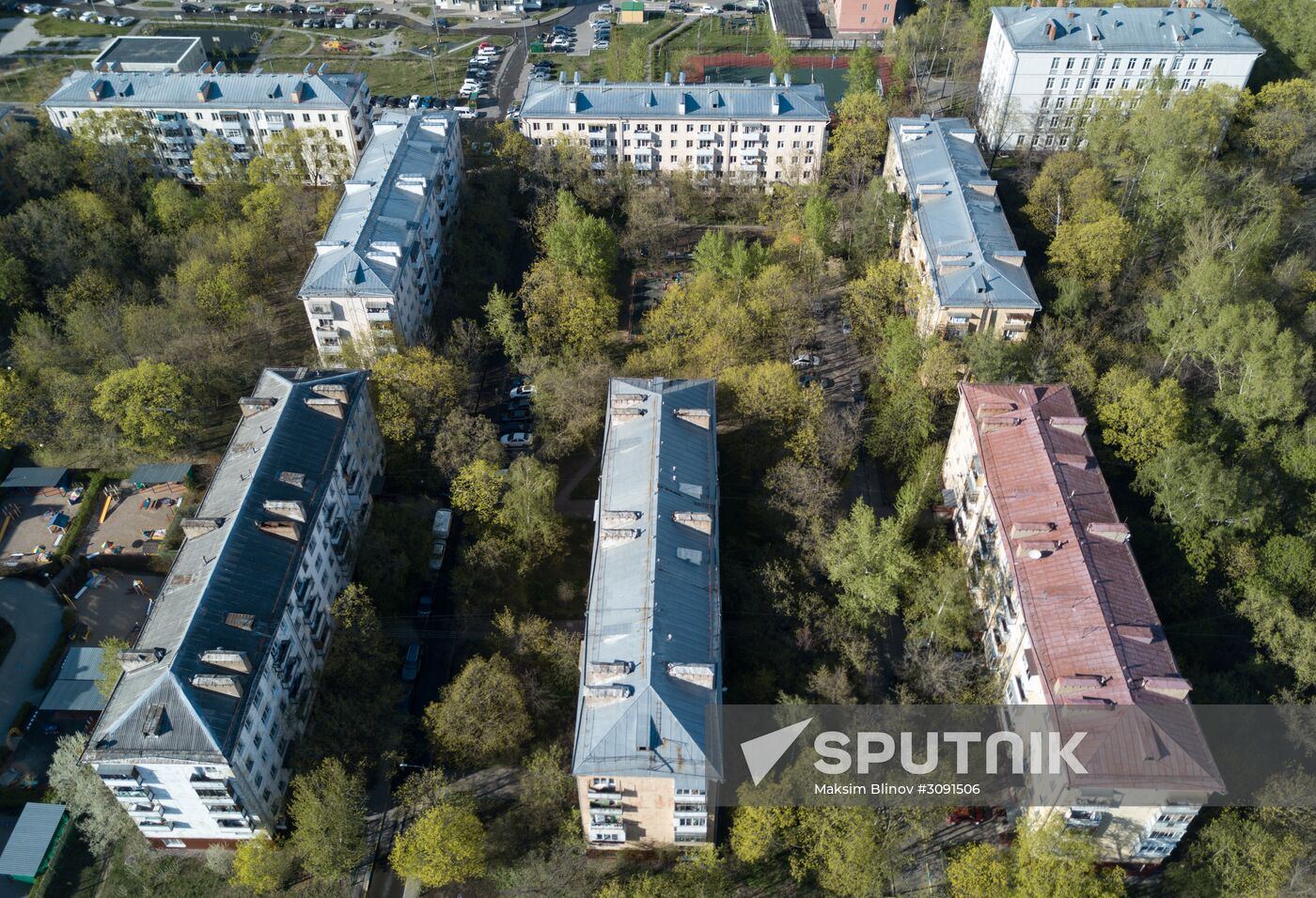Five-storied apartment houses in Moscow covered by renovation program