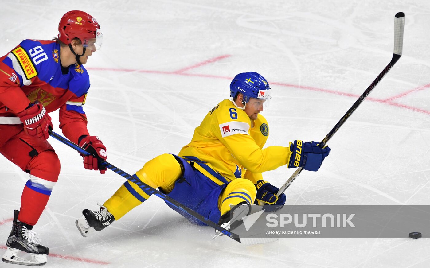 Ice Hockey World Championship. Sweden vs. Russia